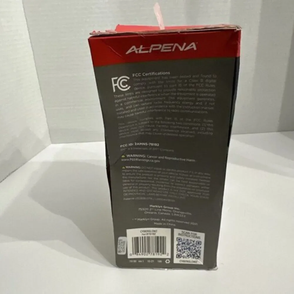Alpena Led Lights CyberGlowz 14 Ft Rgb New Box Crushed‎